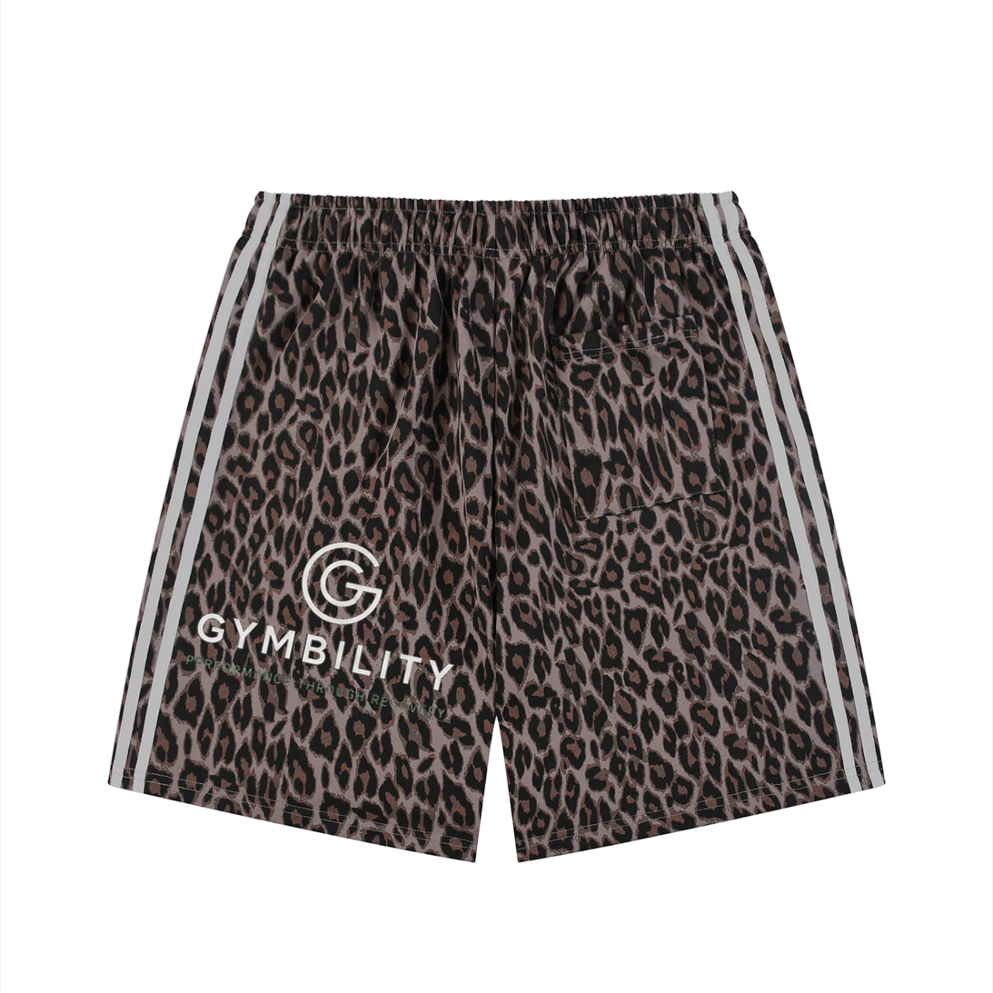Unisex Heavyweight Leopard Drawstring Shorts