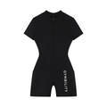 Women's Quarter-Zip Short Sleeve Romper