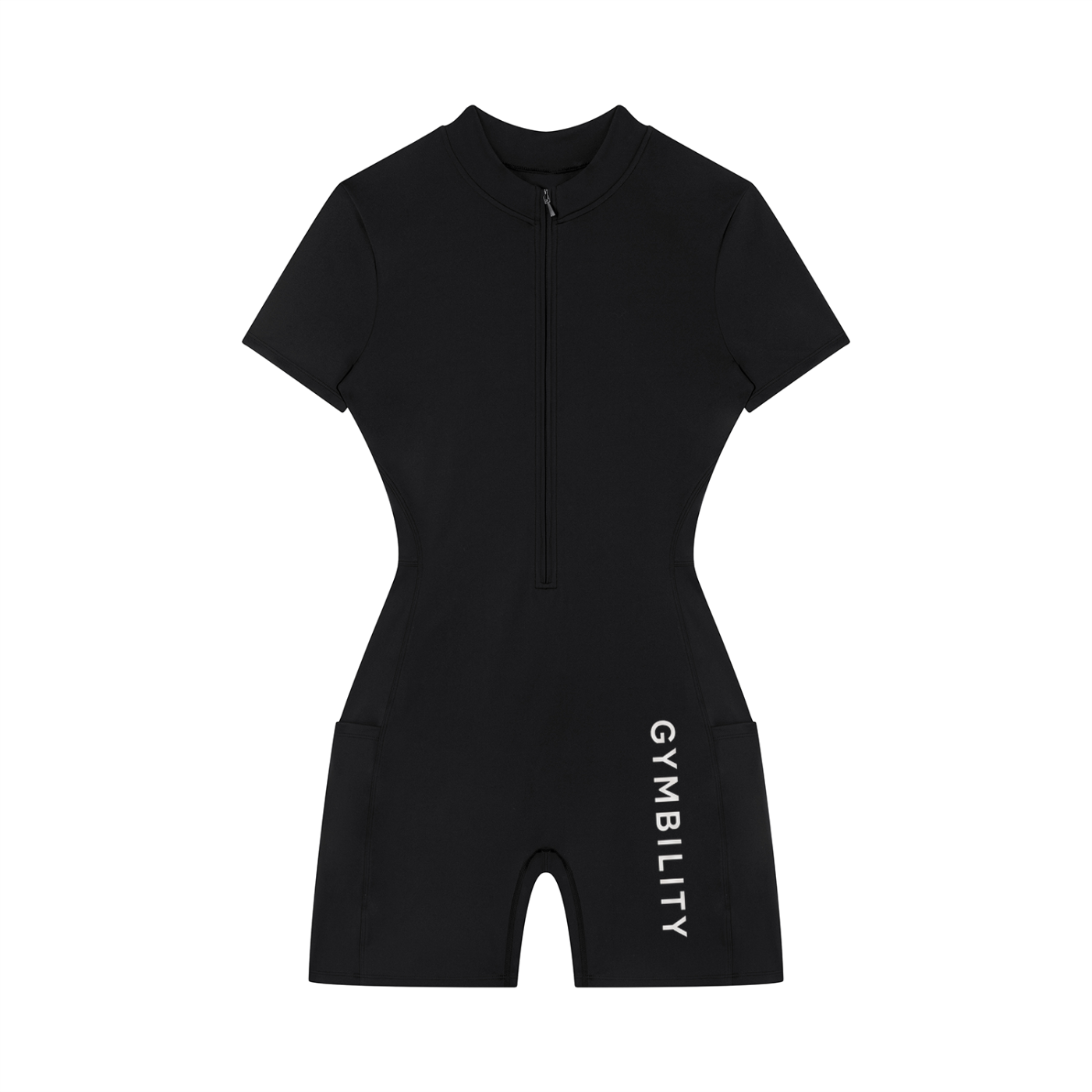 Women's Quarter-Zip Short Sleeve Romper