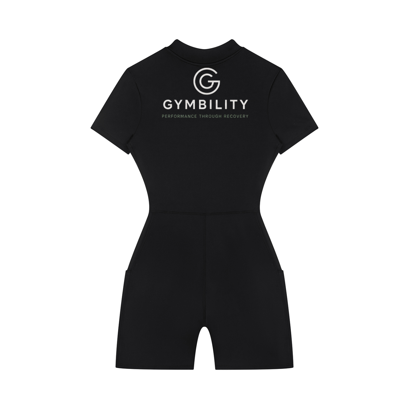 Women's Quarter-Zip Short Sleeve Romper